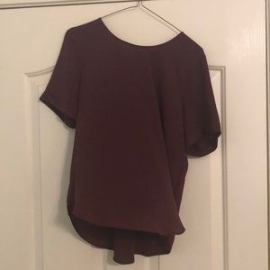 Maroon Blouse, Back lace detail